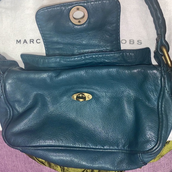 Marc Jacobs Teal Green Turn Lock Handbag - Picture 3 of 16